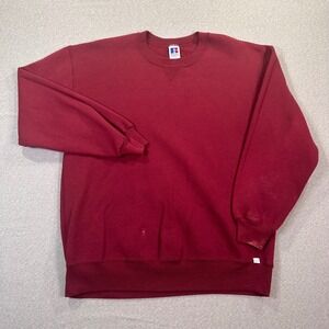 VTG Russell Athletic Crewneck Sweatshirt Blank Mens 2XL Navy Blue USA Made